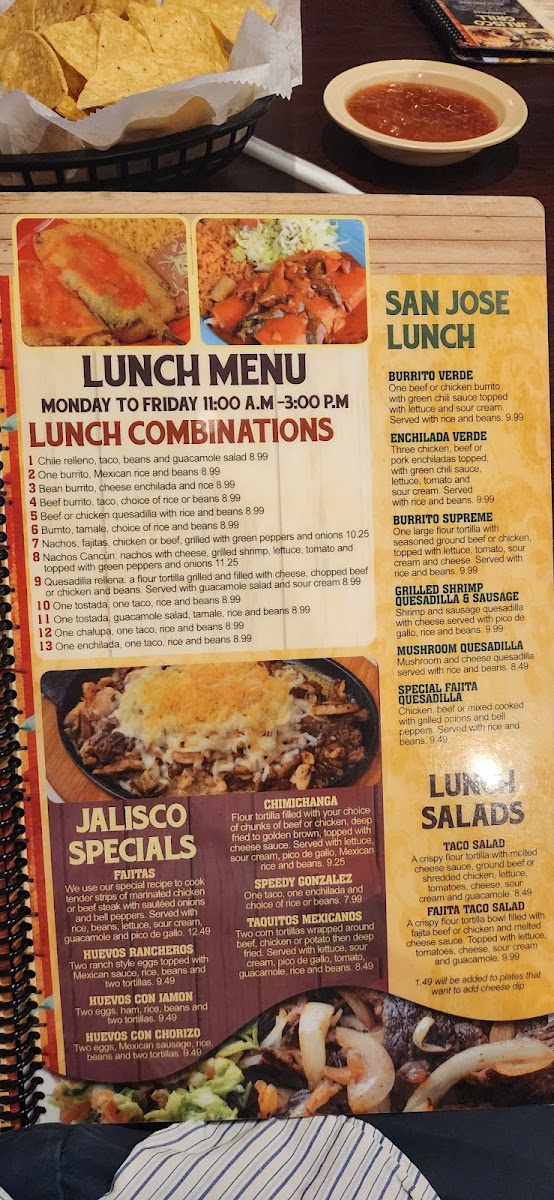 Casa Jalisco Mexican Restaurant Menu - Image 2